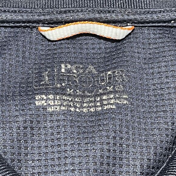 PGA Tour Polo Shirt Mens 2XL Navy Blue Tech Zone Performance Golf Diamond Print - Picture 9 of 12